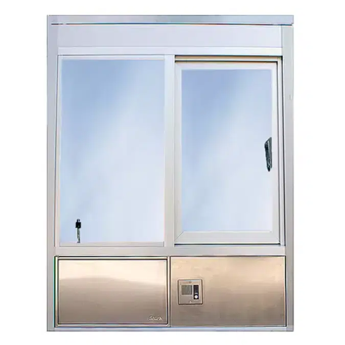 601 Service Window – Operable Pane with Security Drawer