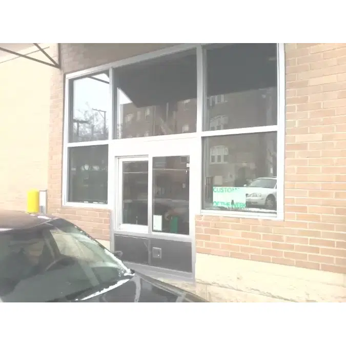 601 Security Sliding Window with Drawer & Intercom