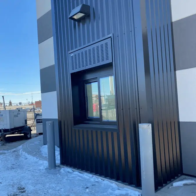 131 Bi-Parting Pass Thru Window with Heated Air Curtain