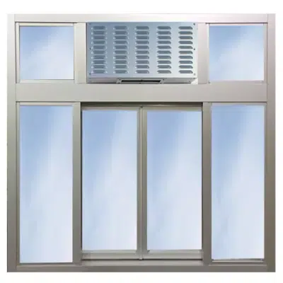 imazhi i 131 Bi-Parting Pass Thru Window with Unheated Air Curtain