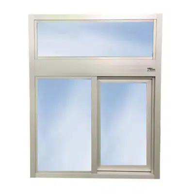 600 Single Panel Sliding Transaction Window with Transom图像