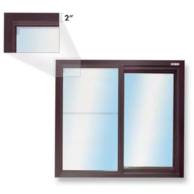 275 Low Profile Single Panel Sliding Transaction Window