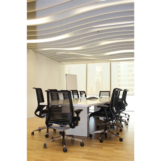 LMD-L LAOLA | Metal Baffle Ceiling in wavelike design