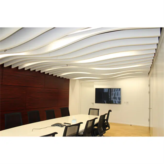 LMD-L LAOLA | Metal Baffle Ceiling in wavelike design