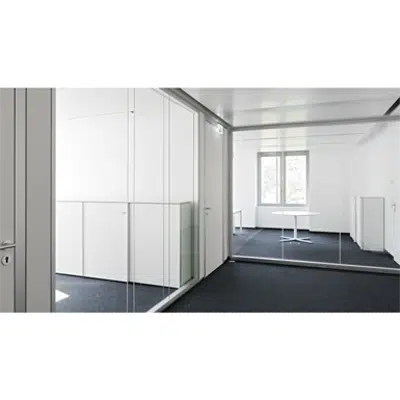 Image for Lindner Life Hybrid 622 | Fully glazed partition with double glazing