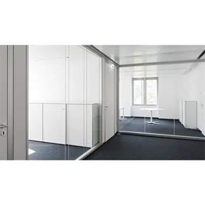 afbeelding voor Lindner Life Hybrid 622 | Fully glazed partition with double glazing