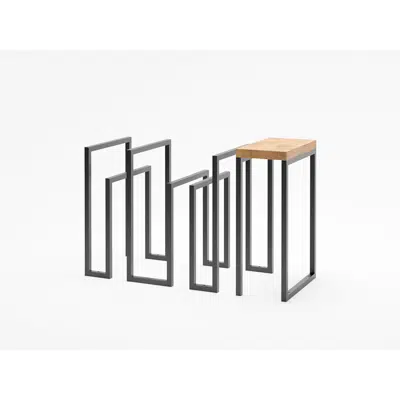 Image pour SCULPTOR Cykelstativ med skammel