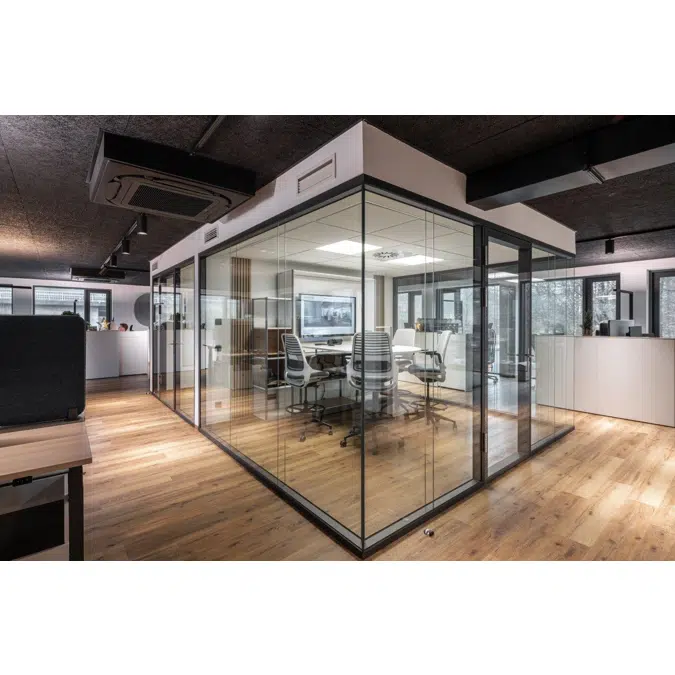 Lehnertwand Vista DUO partition glass wall