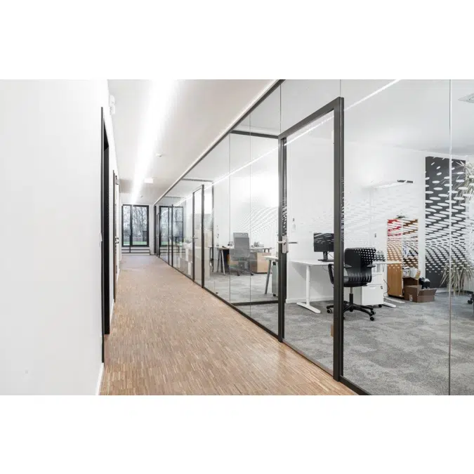 Lehnertwand Vista partition glass wall