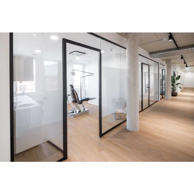 Lehnertwand Vista partition glass wall