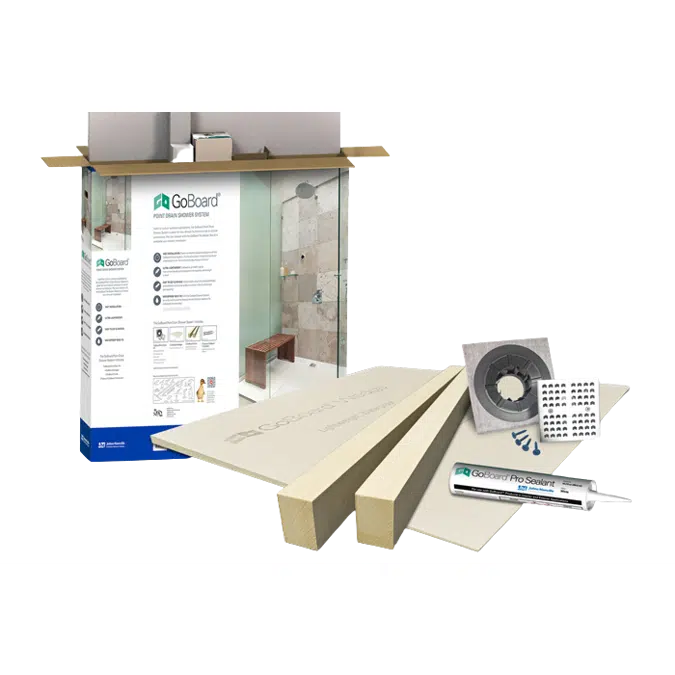 GoBoard Shower Pan Kit