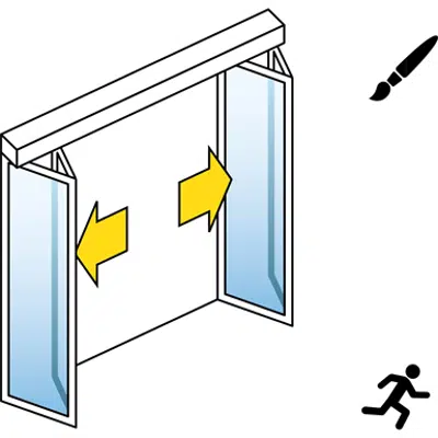 Image pour Portes à vantaux pliants automatiques