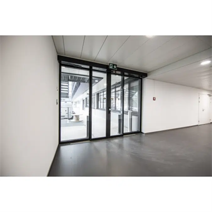 Automatic Sliding Door (Burglar-Resistant RC2/RC3) - Single - No side panels - On wall SL/PSXP-RC