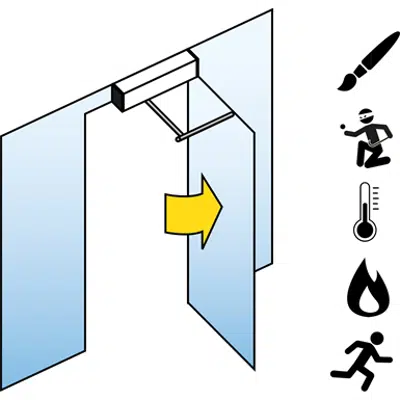 Image pour Mécanisme d'entraînement pour portes battantes (coupe-feu) FD 20-F