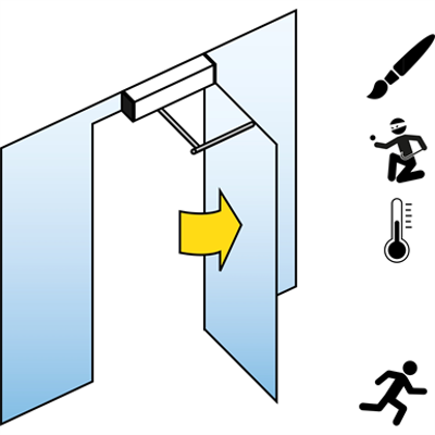 Image pour Mécanisme d’entraînement pour portes battantes FD 20