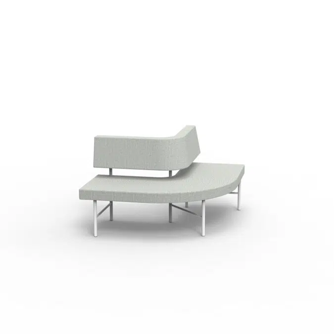 TRAIN S01 Sectional and bench sofa, 90° out