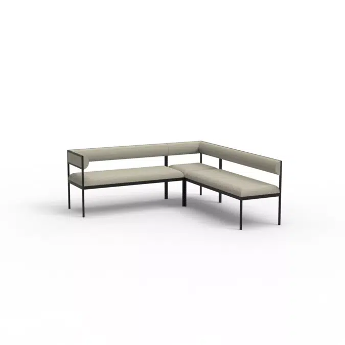 FENCE M140 2-seater sofa