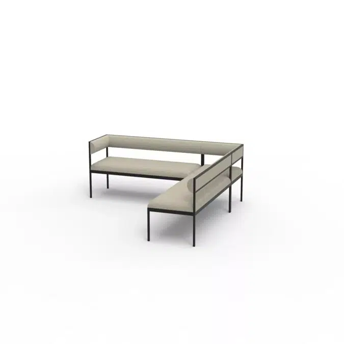 FENCE M140 2-seater sofa 