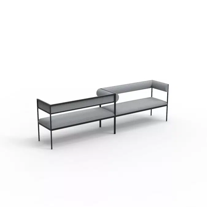 FENCE M140 2-seater sofa 