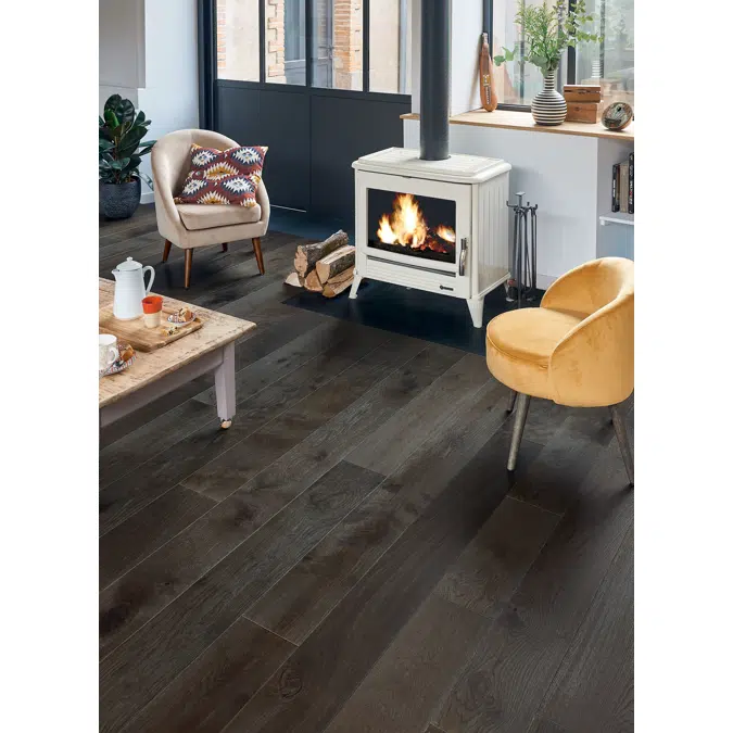 Wood floor French oak Zenitude Tourbe, Diva