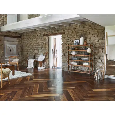 Image for Wood floor Walnut Satin, Herringbone