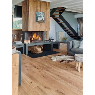 billede til Wood floor French oak Zenitude Amande, Diva