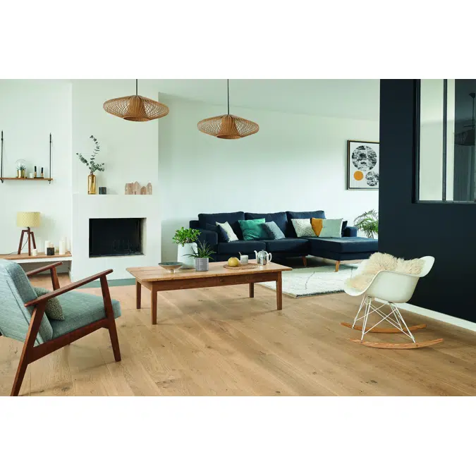 Wood floor French oak Authentic Bois flotté, Diva