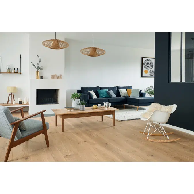 Wood floor French oak Authentic Bois flotté, Diva