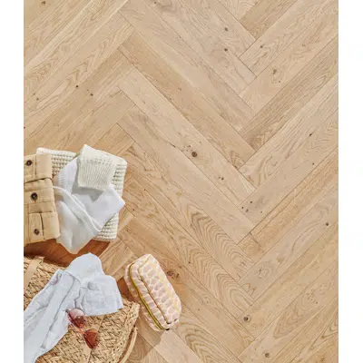 Wood floor French oak Zenitude Bois flotté, Herringbone图像