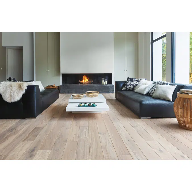 Wood floor French oak Zenitude White oil, Diva