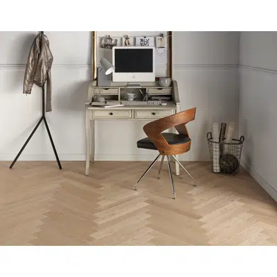 Wood floor French oak Classic/Authentic Tufeau, Herringbone 이미지