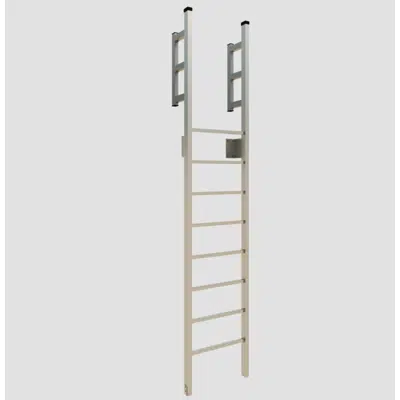 Image for 502 Tubular Rail Low Parapet Access Ladder with Roofover Rail Extensions