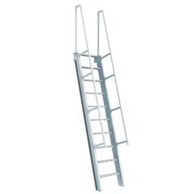 รูปภาพสำหรับ 520A Aluminum Ships Ladder - with 60° Angle