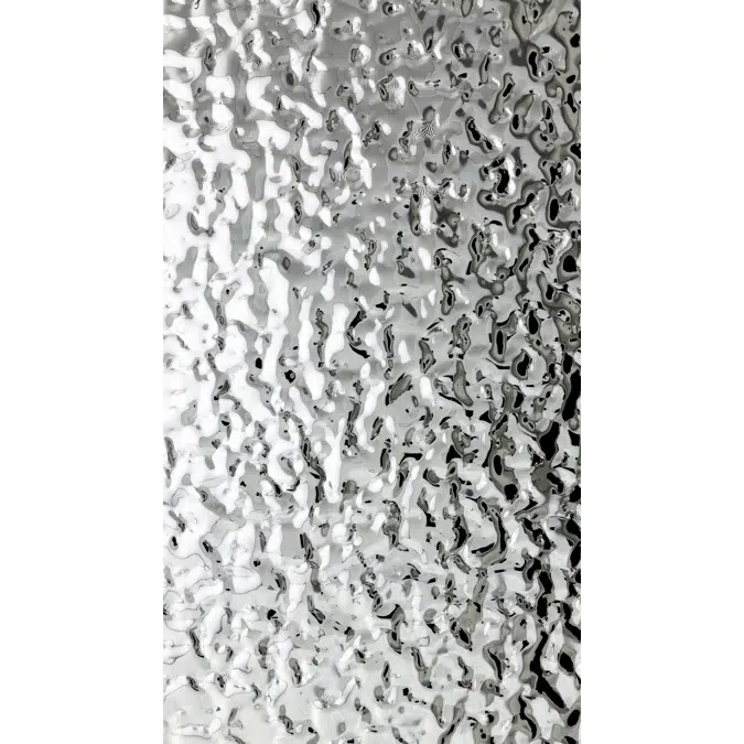 Panneau décoratif d'interieur Aluminium "lava" incolore D470/636