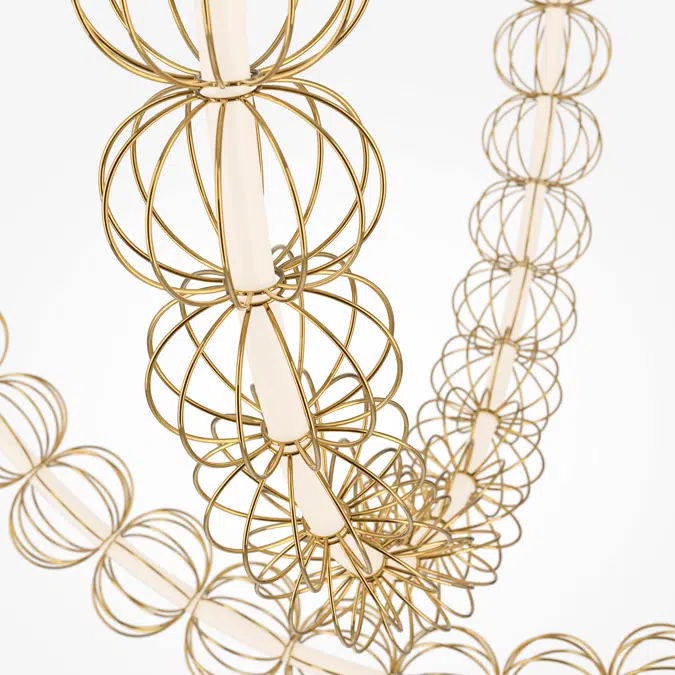 Pendant lamp Golden Cage