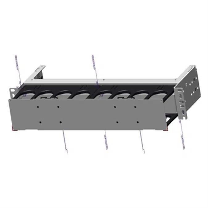 EDGE™ Horizontal Jumper Manager, 2 Rack Units