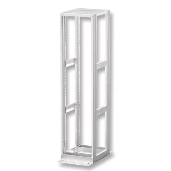 Four-Post Rack with 8"/10"/12" Vertical Manager