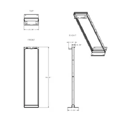 Image for Cable Management Component Closet Distribution Frame, 19 inch wide, 7 ft tall