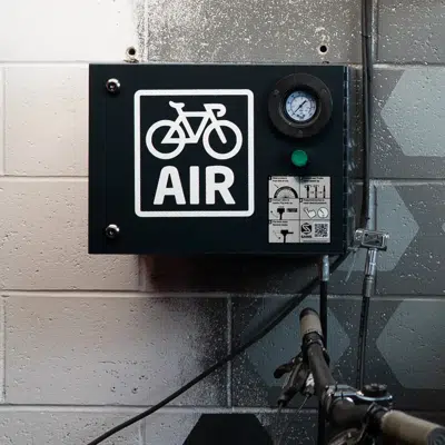 Image for Electric Bike Pump - Automatic Wall-Mounted Tire Inflator for Bicycles