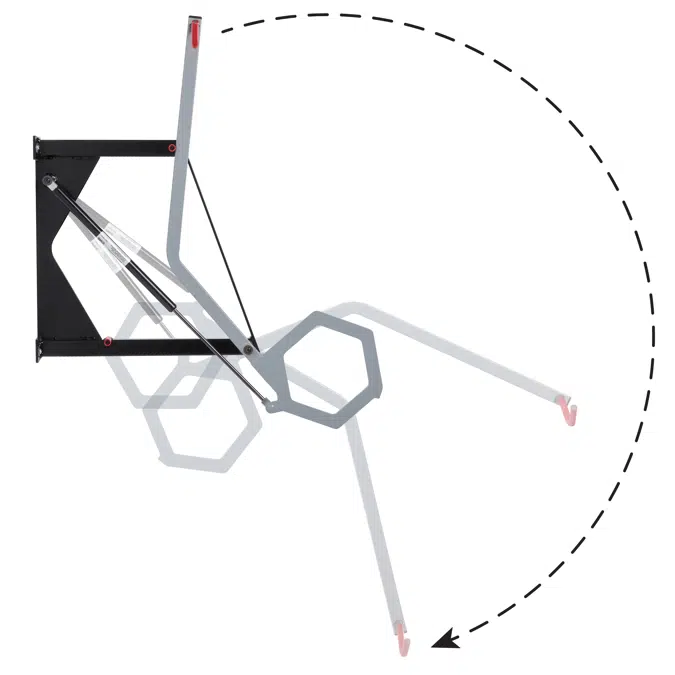 Tip-Up Bike Rack - Space-Saving & Lift-Assist Bike Rack