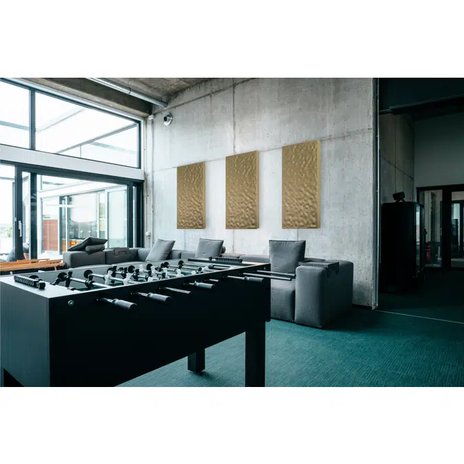 Acoustic panel depth absorber