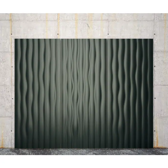 Metal panel WAVE rounded