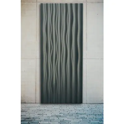 Image for Metal panel WAVE rounded