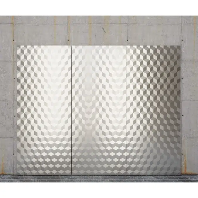 Metal panel CUBES
