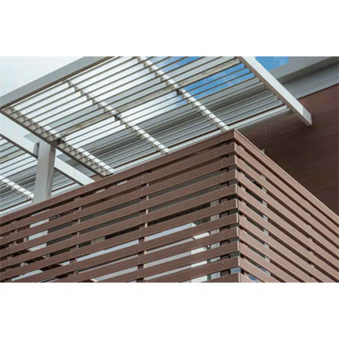 WPC brise soleil profile 75x15 mm