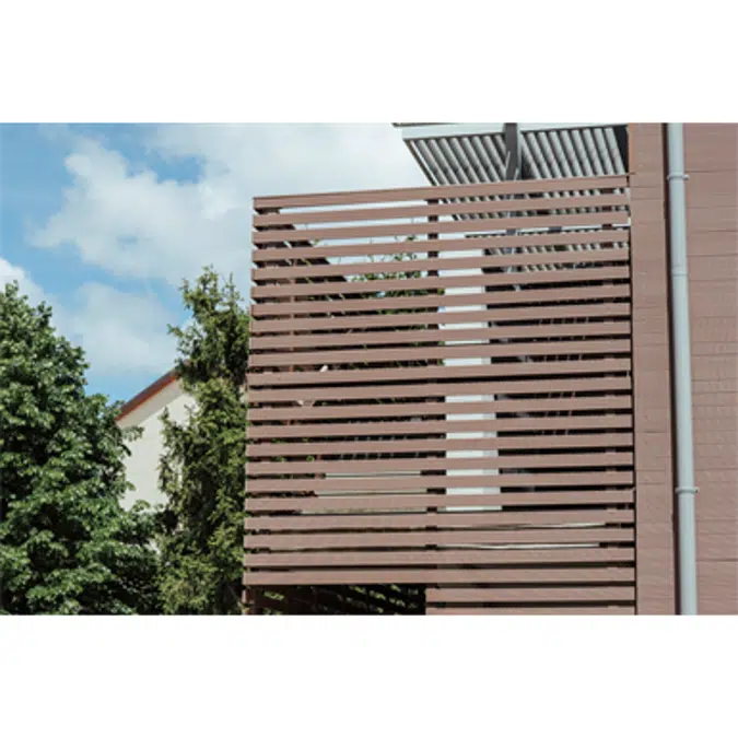 Ecowood_WPC brise soleil profile 75x15 mm (2.95 x 0.59 inches)