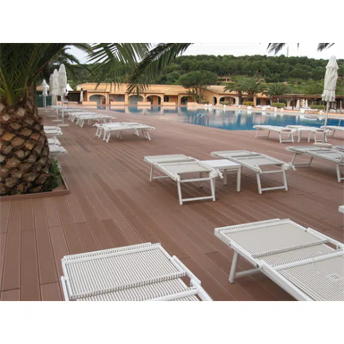 Profilo decking in WPC 140x21 mm