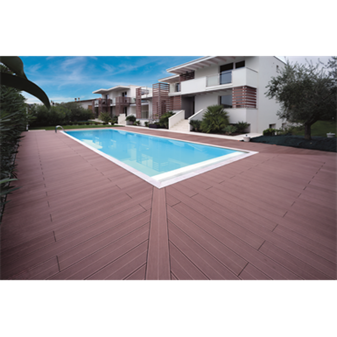 WPC decking profile 200x21 mm