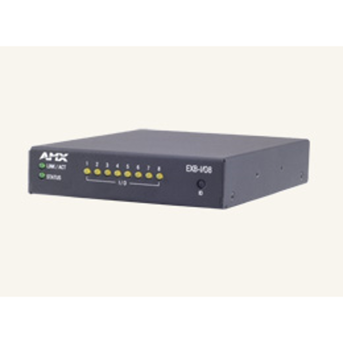 EXB-I/O8 ICSLan Input/Output Interface, 8 Channels, Control Boxes Allow Users to Manage Devices Remotely from a Controller Over an Ethernet Network
