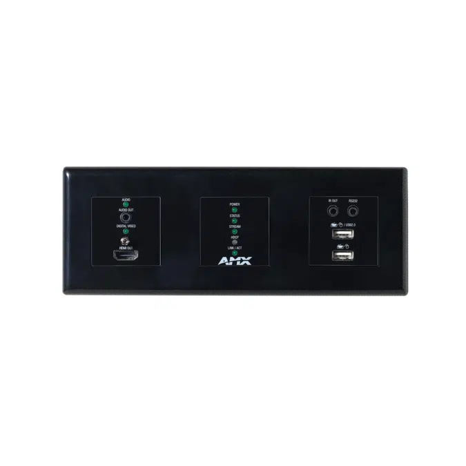 NMX-DEC-N2625D-WP 4K60 MWC/Dante AV-A Decoder Wallplate (US & UK/EU) 